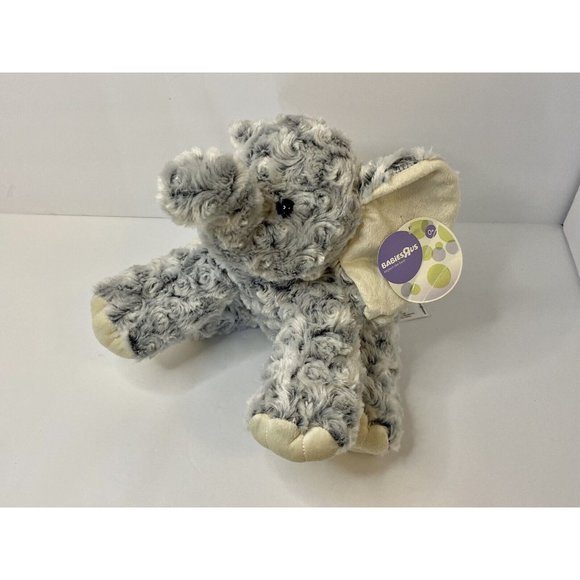 BabiesRUs Toys Babies R Us Gray White Swirl Elephant Plush 2 Lovey Toys R Us Stuffed Animal